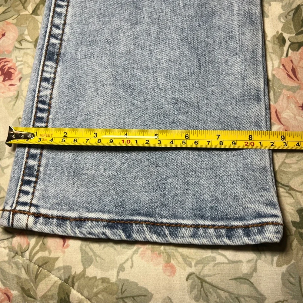 Telepatia Womens Y2K Low Rise Bootcut jeans Ed‎ Hardy Style Embroidery Sz 5/27